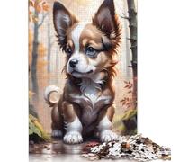 Rompecabezas de Madera Para adultos, 1000 piezas, diseño de animales, Perros, juego educativo, desafío, 1000 piezas (75 x 50 cm)