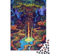 Rompecabezas de mapa Del Mundo de fantasía Premium, 100% reciclado, Rectangular, Para Mujeres y Hombres, Regalo único, 300 piezas (40 x 28 cm)