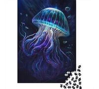Rompecabezas de medusas y galaxias, decoración única Para el hogar, rompecabezas de cartón Premium Para adultos y Adolescentes, Regalo único, 300 piezas (40 x 28 cm)