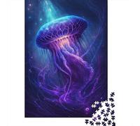 Rompecabezas de medusas y galaxias, decoración única Para el hogar, rompecabezas de cartón Premium Para adultos y Adolescentes, Regalo único, 300 piezas (40 x 28 cm)