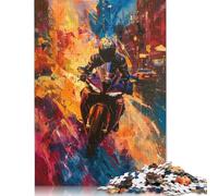 Rompecabezas de motocicletas de Colores Para adultos, 1000 piezas, Para Adolescentes, juego educativo, juguete, Regalo de Navidad, 1000 piezas (75 x 50 cm)