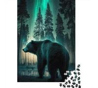 Rompecabezas de OSO Polar de 1000 piezas Para adultos, diseño de animales, Ideal Para Halloween, decoración única Para el hogar y Regalos, 1000 piezas (38 x 26 cm)