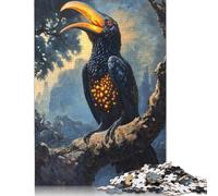 Rompecabezas de pájaro Brillante en rama, 1000 piezas, Para adultos y Adolescentes a partir de 12 años. Regalos de Nochebuena, 1000 piezas (75 x 50 cm).