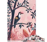 Rompecabezas de pájaro en rama, 1000 piezas, de Papel, Para adultos y Adolescentes, Ideal Para jugar en Familia, Regalo de Nochebuena, 1000 piezas (75 x 50 cm)