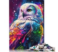 Rompecabezas de Papel de 1000 piezas El Búho de Las Nieves Misterioso Para adultos y Adolescentes a partir de 12 años. Regalos de Navidad. 1000 piezas (75 x 50 cm).