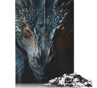Rompecabezas de Papel La Ira Del Dragón Negro Para adultos, Ideal como Regalo Para Adolescentes, decoración Del hogar, 1000 piezas (75 x 50 cm)