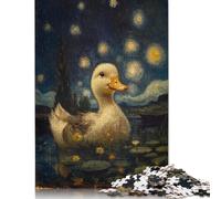 Rompecabezas de Pato en la Noche estrellada Para adultos, 1000 piezas, Para Adolescentes, juego educativo, juguete, Regalo de Navidad, 1000 piezas (75 x 50 cm)