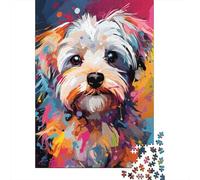 Rompecabezas de Perros coloridos Para adultos, 1000 piezas, Para Adolescentes, juego educativo, desafío, Regalo de Navidad, 1000 piezas (38 x 26 cm)