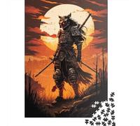 Rompecabezas de samurái japonés de 1000 piezas Para Adolescentes, Regalos de Madera, rompecabezas Para adultos, juegos educativos Para el hogar, juguetes de bricolaje, 1000 piezas (75 x 50 cm)