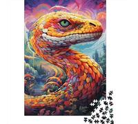 Rompecabezas de serpiente de 1000 piezas Para adultos y Adolescentes. Rompecabezas de Madera Para Adolescentes. Juego de ingenio (75 x 50 cm).