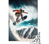 Rompecabezas de Snowboard de 1000 piezas Para adultos, rompecabezas de Madera, Regalos de Halloween, rompecabezas Para adultos, juego educativo, juguete de desafío, 1000 piezas (75 x 50 cm)