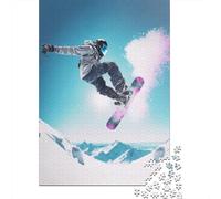 Rompecabezas de Snowboard de 1000 piezas Para adultos y Adolescentes, rompecabezas de Papel, Regalo de Nochebuena, 1000 piezas (38 x 26 cm)
