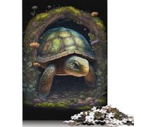 Rompecabezas de Tortuga artística, juguete de relajación, rompecabezas Rectangular de Papel Para niño o niña, Regalo de Halloween, 1000 piezas (75 x 50 cm)