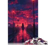 Rompecabezas Para adultos: 1000 calles al atardecer, rompecabezas, rompecabezas Para adultos, juego educativo, juguete de desafío, 1000 piezas (75 x 50 cm)