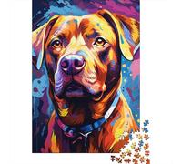 Rompecabezas Para adultos de 1000 Perros de Colores, rompecabezas Para adultos, juego educativo, juguete de desafío, 1000 piezas (38 x 26 cm)