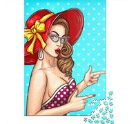Rompecabezas Para adultos de 1000 piezas (38 x 26 cm), diseño de póster Retro de Chica. Rompecabezas Para adultos, juego educativo, juguete de desafío.
