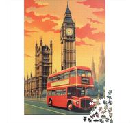 Rompecabezas Para adultos de 1000 piezas (38 x 26 cm), póster de viaje de Londres. Rompecabezas Para adultos, juego educativo, juguete de desafío.