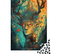 Rompecabezas Para adultos y Adolescentes El Espíritu Del Bosque. Rompecabezas Para adultos y Adolescentes. Juego Familiar. 1000 piezas (75 x 50 cm).