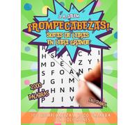 ¡Rompecabezas!: Sopas de Letras en Letra Grande