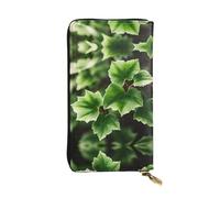 RoMuka Ivy Blossoms Arbre En Cuir Longue Poche Portefeuille Carte Sac Pour Carte De Crédit Argent De Stockage De Monnaies, Noir, 10691, Noir, Taille Unique, Noir, Taille Unique, Noir, One size