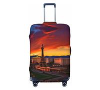 RoMuka Las Vegas Sunset Housse de protection élastique pour compartiment à bagages de 45,7 à 81,3 cm, Coucher de soleil à Las Vegas, Medium