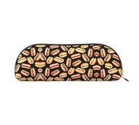 RoMuka Sac de rangement en cuir amusant pour Hot Dog Hot Dog, sac de papeterie, sac de maquillage, portefeuille, sac de rangement, argent, taille unique, sac de rangement, argent, taille unique, sac
