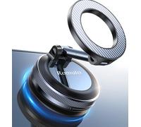 Romuto Support Telephone Voiture Magnétique Ventouse【Super Solide Aimants】 Support pour téléphone Portable avec Ventouse à Vide,360°Rotation Portable Aimanté Voiture pour Samsung Galaxy S25 Ultra
