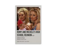 Romy And Michele's Poster mural décoratif sur toile pour salon, chambre à coucher, 30 x 45 cm, style rétro
