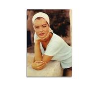 Romy Schneider 4 Poster sur toile pour décoration murale de salon, chambre à coucher 60 x 90 cm