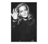Romy Schneider, at Premiere of "The Assassination of Trotsky", 1970 Poster | 60 x 90 cm Noir et blanc Tableaux Décoration murale