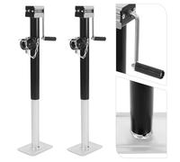 ROMYIX Lot de 2 supports de remorque, charge d'appui de 5000 lbs par support, course 380 mm, pied de support pour remorque à benne basculante