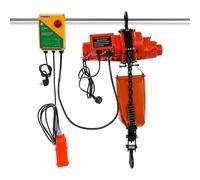 ROMYIX Palan à chaîne électrique - Charge maximale : 1000 kg - Hauteur de levage : 6 m - Moteur en cuivre 1300 W - Treuil avec télécommande sans fil et filaire - Pour atelier et entrepôt - Garage