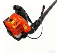ROMYIX Souffleur à feuilles à essence à 2 temps comme sac à dos, 42,7 cc 1,25 kW, aspirateur à feuilles à essence pour l'entretien de la pelouse, le nettoyage des feuilles et le déneigement, débit