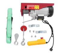 ROMYIX Treuil électrique 600 kg 10 m/min vitesse de levage 12 m, 1200 W, treuil moteur en cuivre, palan avec télécommande filaire, fonction d'arrêt d'urgence