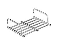 Romyqpipy ÉTendoir à Linge Pliable, Gain De Place, SéChoir Compact en Acier Inoxydable avec Hauteur RéGlable, pour Petits Appartements, Dortoirs Et Balcons, Facile à Ranger Et à Assembler