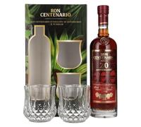 Ron Centenario FUNDACIÓN 20 Sistema Solera Rum 40% Vol. 0,7l in Giftbox with 2 Tumbler