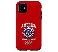 Ron Paul Thomas Massie Election 2028 President American Flag Coque pour iPhone 11