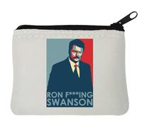 Ron Porte-monnaie en néoprène Motif poster Blanc 10 x 11 cm