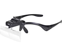 RONA 450989 450989 Loupe frontale avec éclairage LED, avec clip, avec éclairage Grossissement: 1 x, 1.5 x, 2 x, 2.5 x, 3.5 x