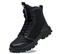 Rona Shoes Bottes de Sécurité Chaussures de Sécurité Baskets de Sécurité Chaussure de Travail Légère Confortable Femme Homme Armor Black EU 47