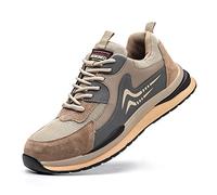 Rona Shoes Chaussures de Sécurité Baskets de Sécurité Chaussure de Travail Légère Confortable Femme Homme Beta Brown EU 45