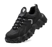 Rona Shoes Chaussures de Sécurité Baskets de Sécurité Chaussure de Travail Légère Confortable Femme Homme Uranus Black EU 43