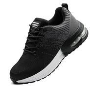 Rona Shoes Chaussures de Sécurité Baskets de Sécurité Chaussure de Travail Légère Confortable Femme Homme Delta Grey EU 40