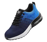 Rona Shoes Chaussures de Sécurité Baskets de Sécurité Chaussure de Travail Légère Confortable Femme Homme Delta Blue EU 47