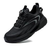 Rona Shoes Chaussures de Sécurité Baskets de Sécurité Chaussure de Travail Légère Confortable Femme Homme Hades Black EU 41