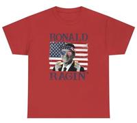Ronald Ragin' Tee, Drinking Presidents Shirt 4th of July Shirt Funny Shirt Independence Day Shirt Dad 4th of July, Rouge, M