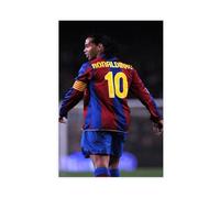 Ronaldinho Impression sur toile Motif étoile du football (27) 60 x 90 cm