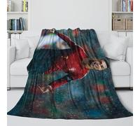 Ronaldo Couverture Flanelle - Football Couverture Douillette pour S'envelopper De Quelque Chose De Chaud Et De Bienfaisant Pendant Ces Nuits Froides - Canapé Lit Décor 50x60inch(127x152cm)