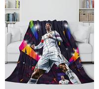Ronaldo Couverture Flanelle - Football pour Partager Et Préserver Température De l'autre - Plaid pour Envelopper Quelque Chose De Chaud Et Bienheureux dans Ces Nuits Plus Froides 40x50inch(100x130cm)