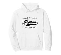 Ronan Montana Oro Y Plata State Devise pour Homme et Femme. Sweat à Capuche